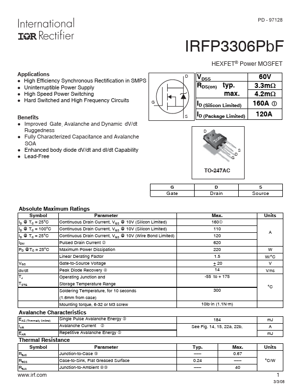 IRFP3306PBF