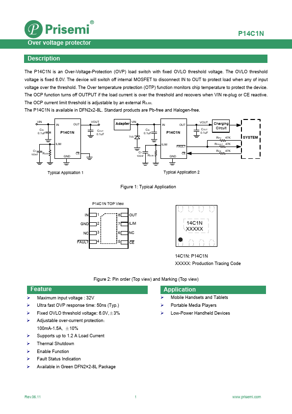 P14C1N Datasheet Preview