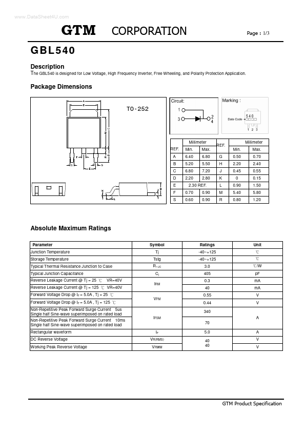 GBL540