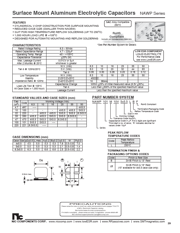 NAWP221M6.3V6.3X5.5LBF