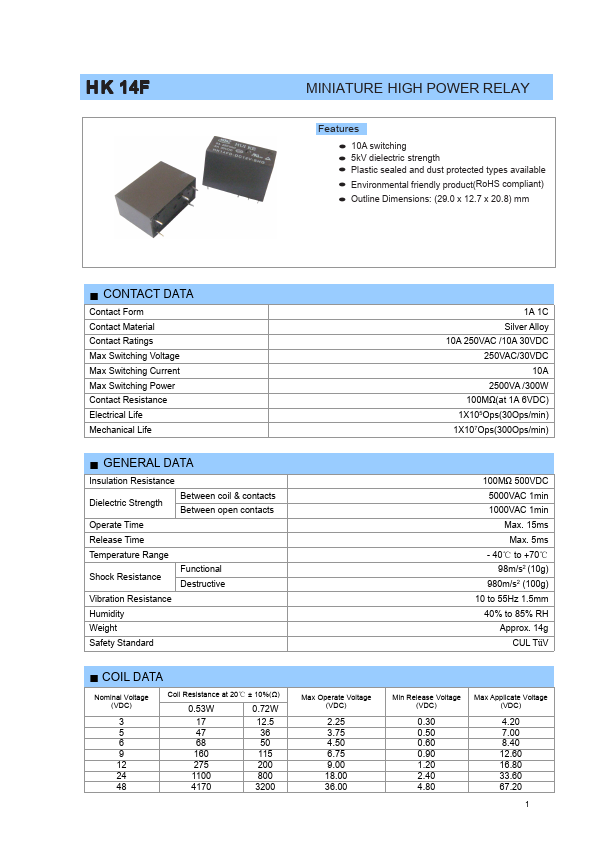 HK14F-DC12V