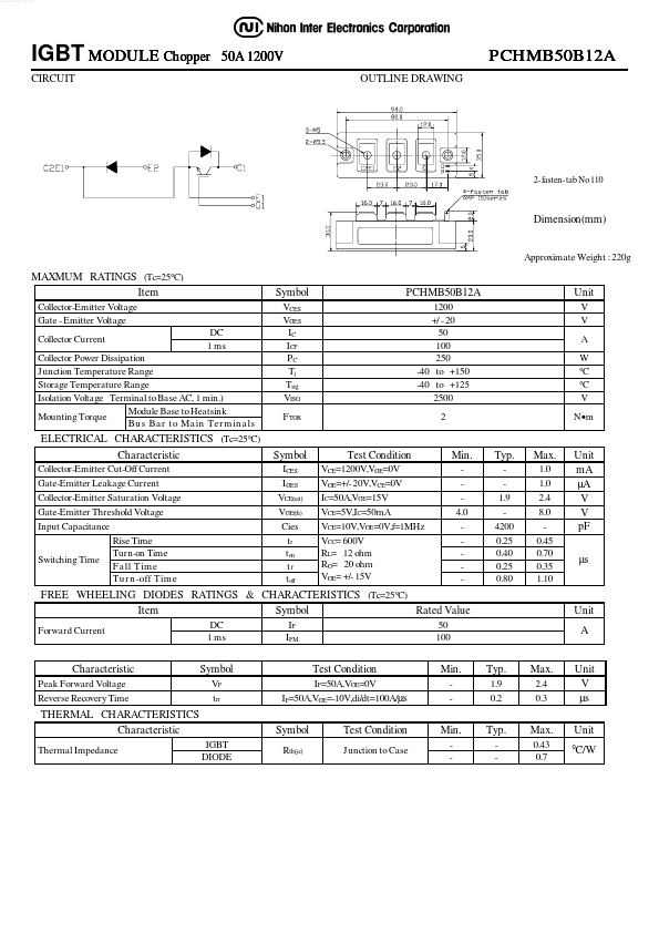 PCHMB50B12A