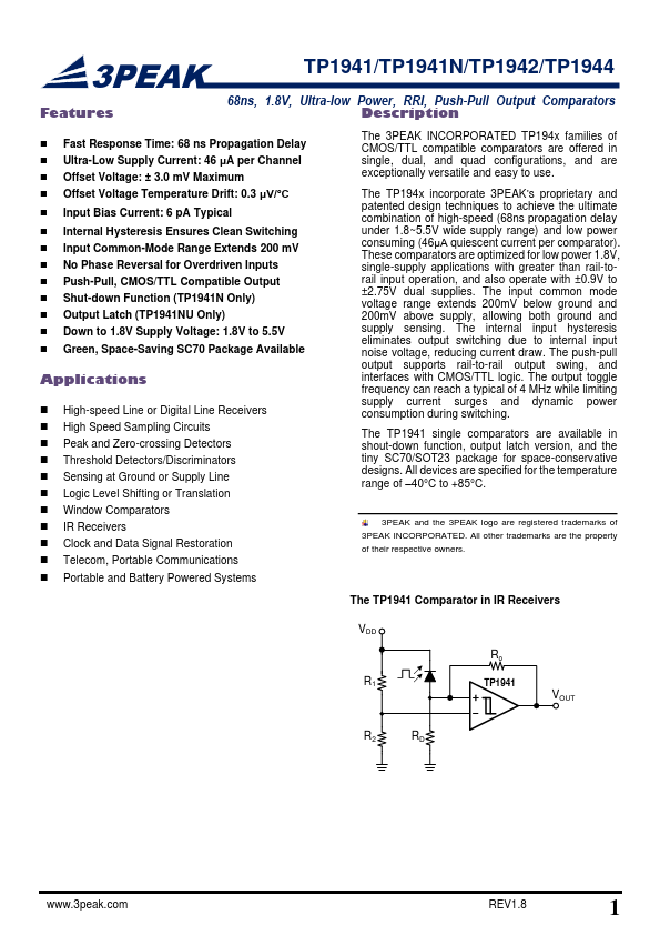 TP1941N Datasheet Preview
