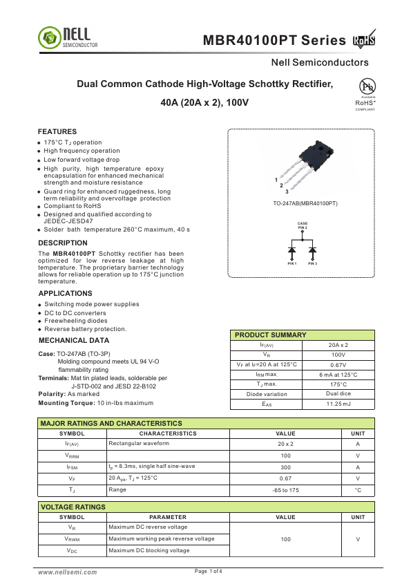 MBR40100PT