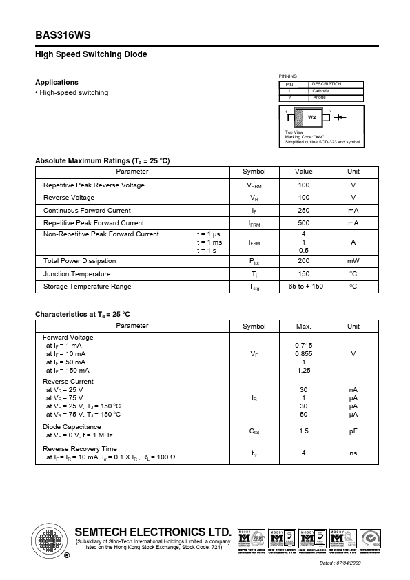 BAS316WS