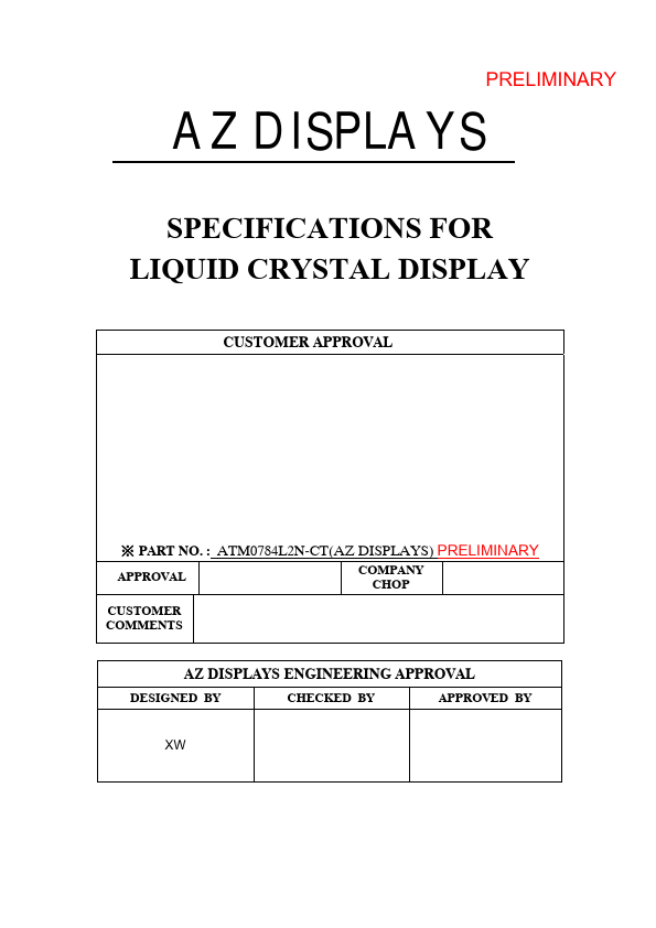  Datasheet Preview Page 1