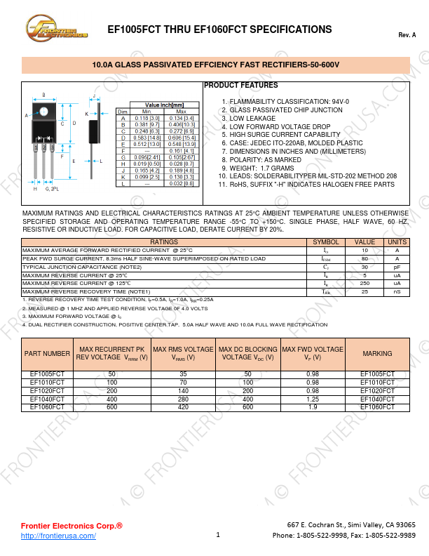 EF1060FCT