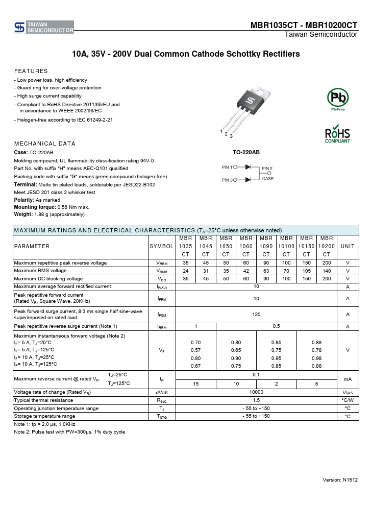 MBR1090CT