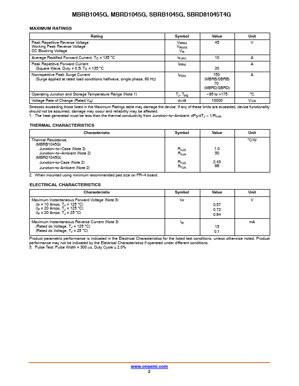datasheet Preview Page 2