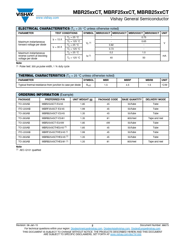 MBRF2560CT