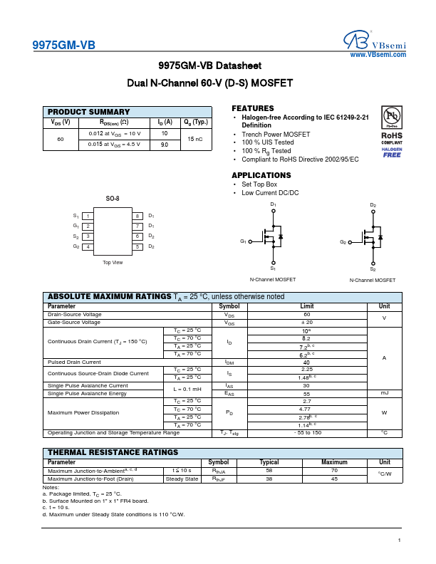 9975GM Datasheet Preview