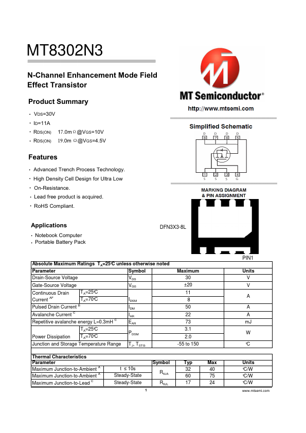 MT8302N3 Datasheet Preview