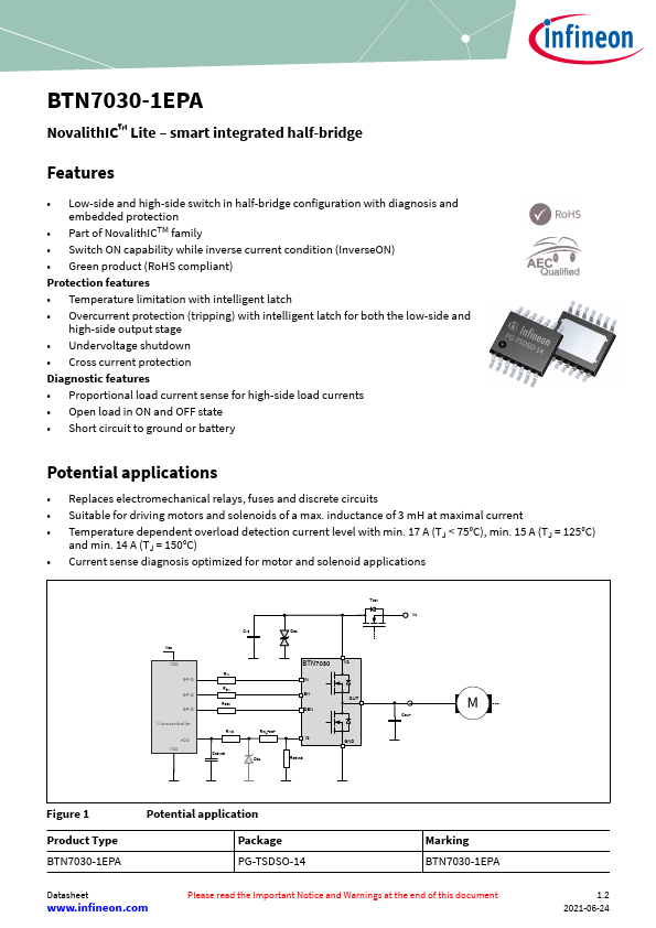 BTN7030-1EPA Datasheet Preview