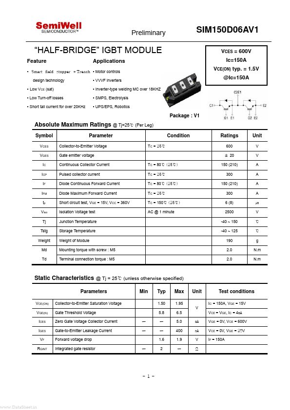 SIM150D06AV1