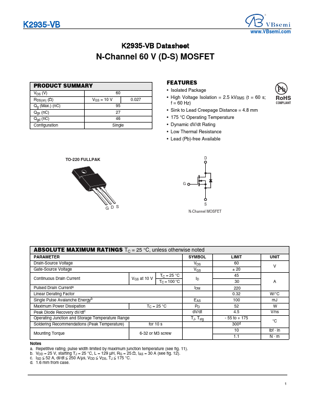 K2935 Datasheet Preview