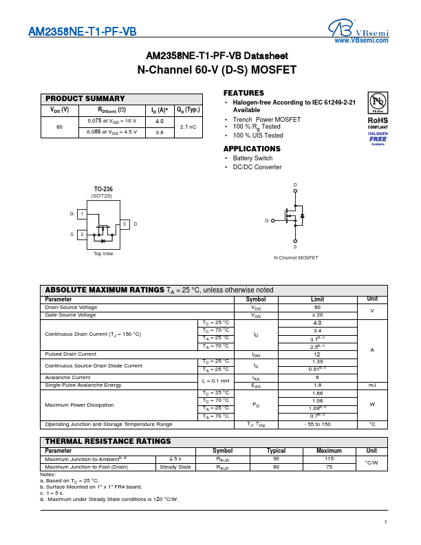 AM2358NE-T1-PF Datasheet Preview