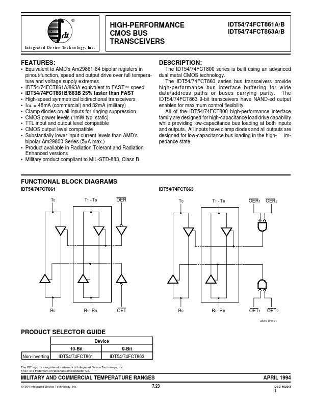 IDT74FCT861A