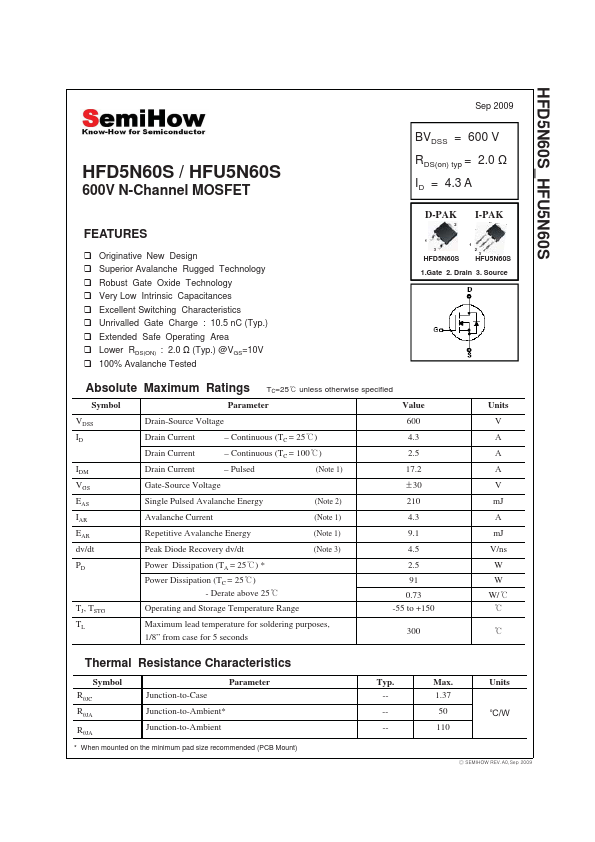 HFU5N60S