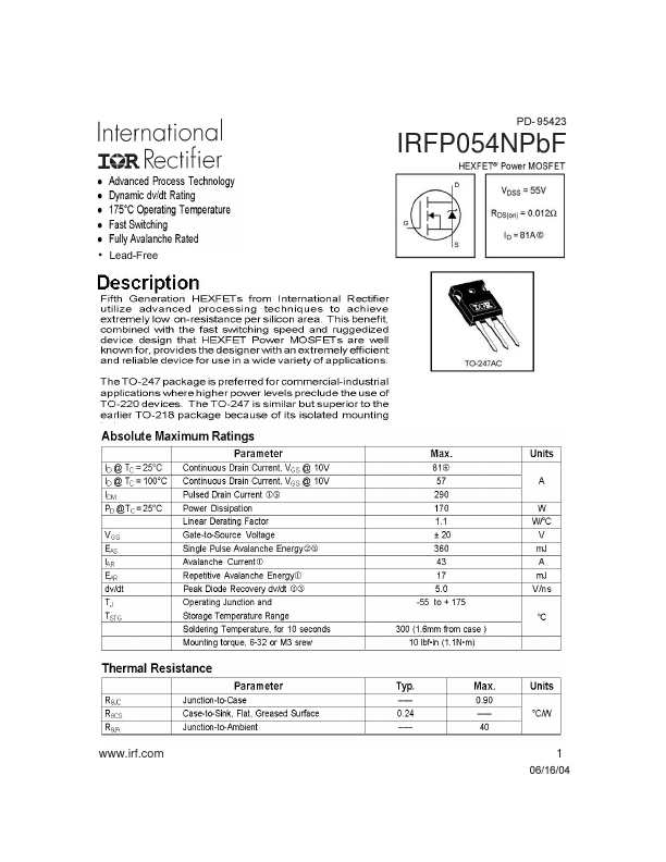 IRFP054NPBF
