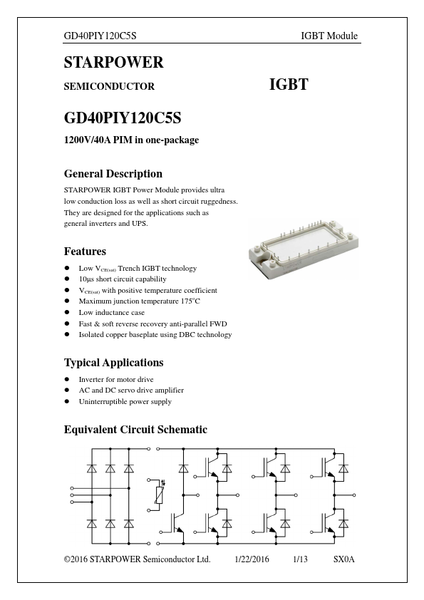 GD40PIY120C5S Datasheet Preview