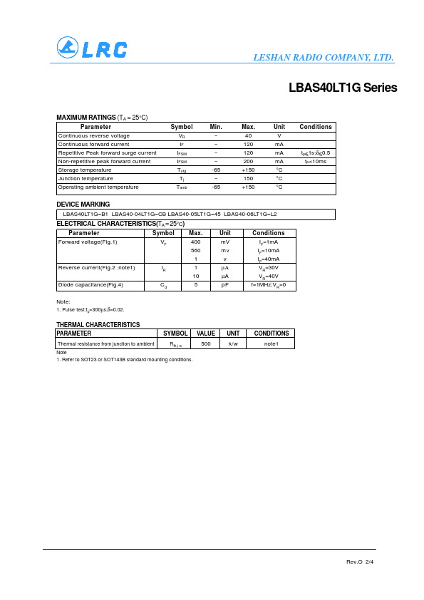 LBAS40-04LT3G