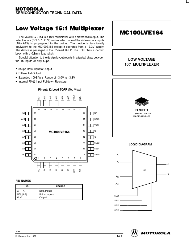 MC100LVE164