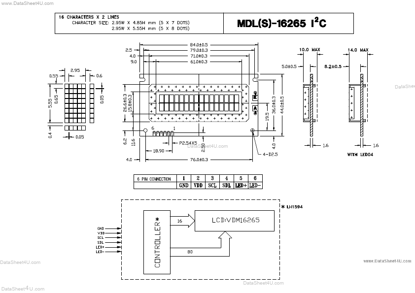 MDLS-16265I2C