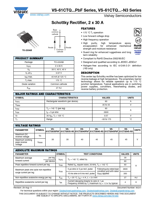 VS-61CTQ040-N3