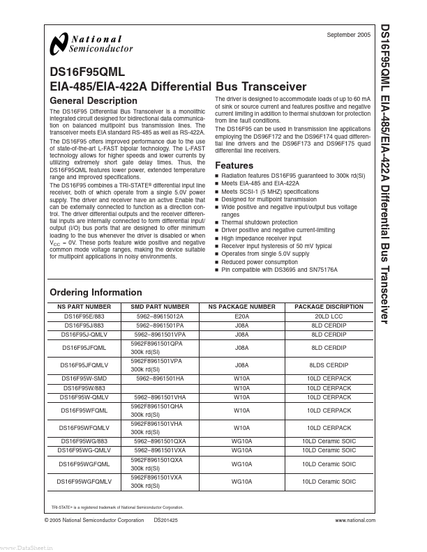 DS16F95QML