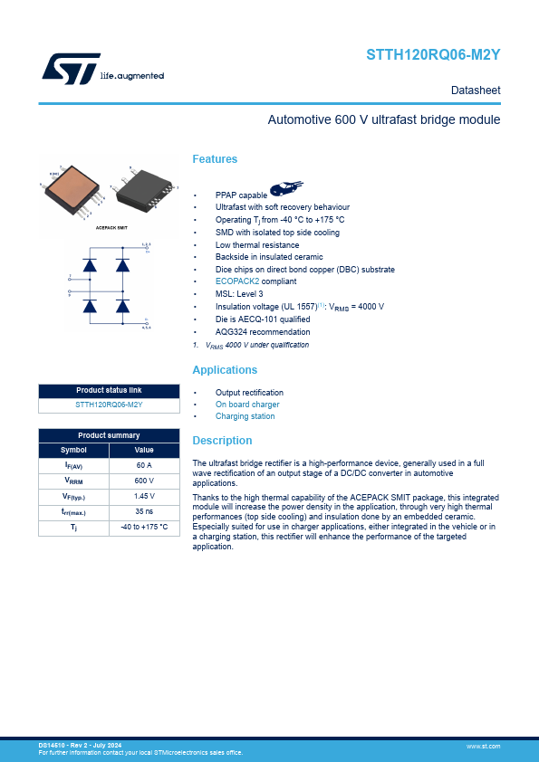 STTH120RQ06-M2Y Datasheet Preview