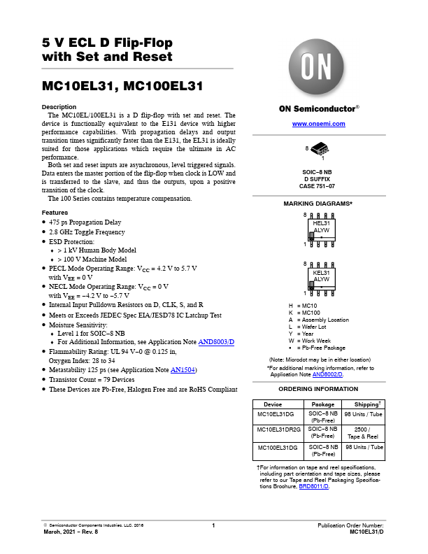 MC10EL31