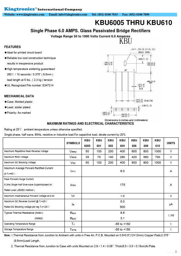 KBU601