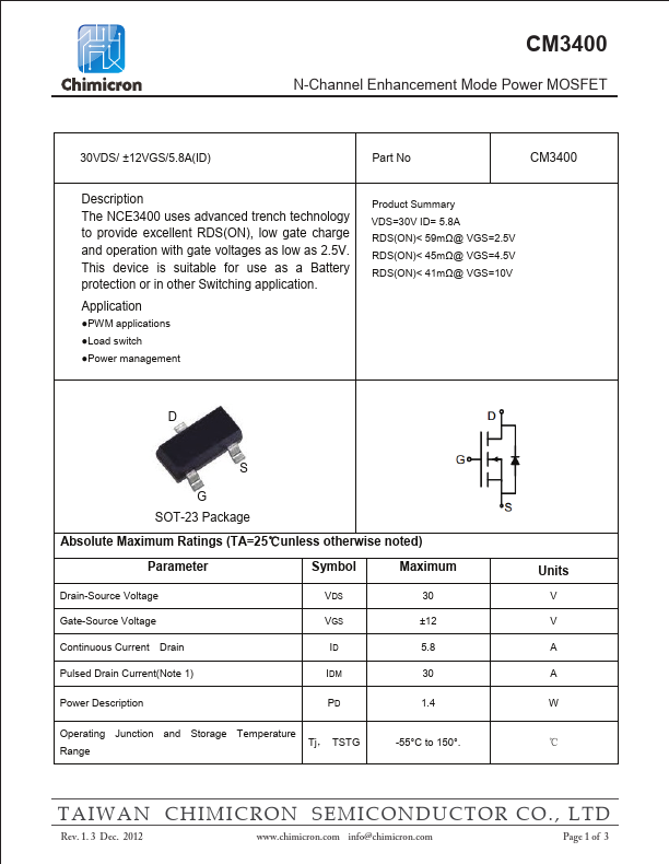 CM3400