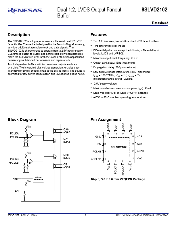 8SLVD2102 Datasheet Preview