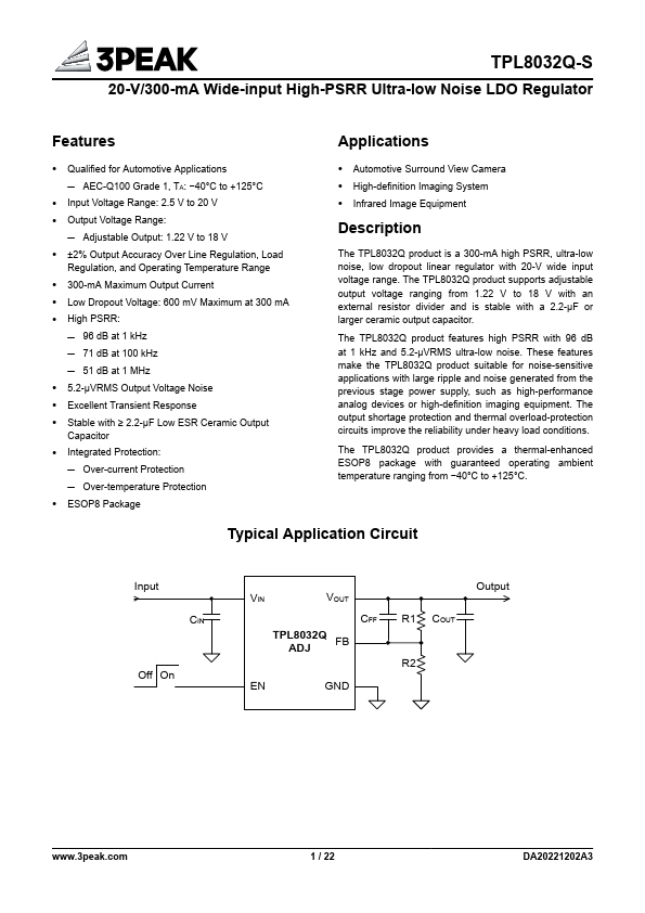 TPL8032ADQ Datasheet Preview