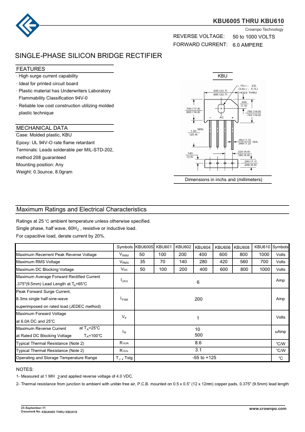 KBU6005