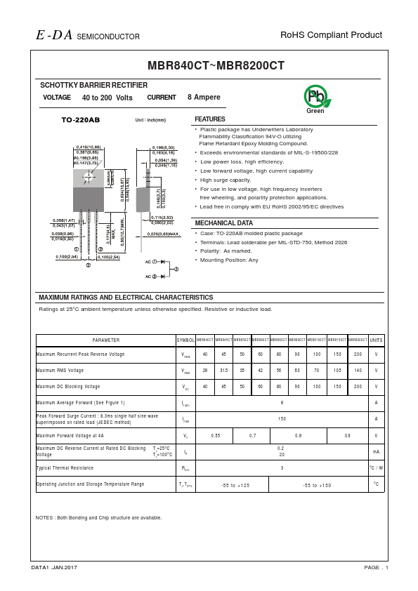 MBR845CT