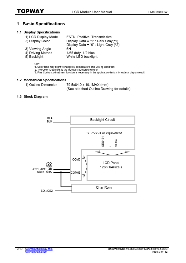 LM6063GCW