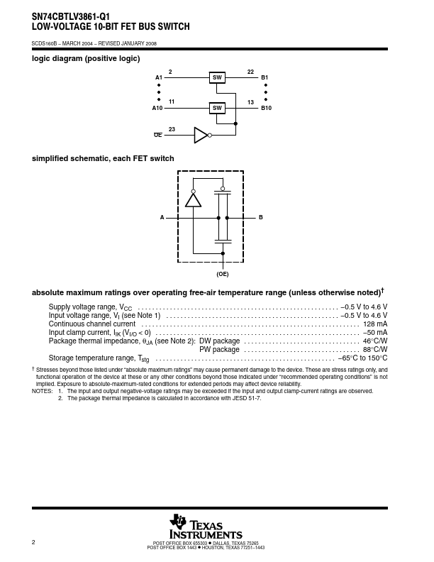 SN74CBTLV3861-Q1