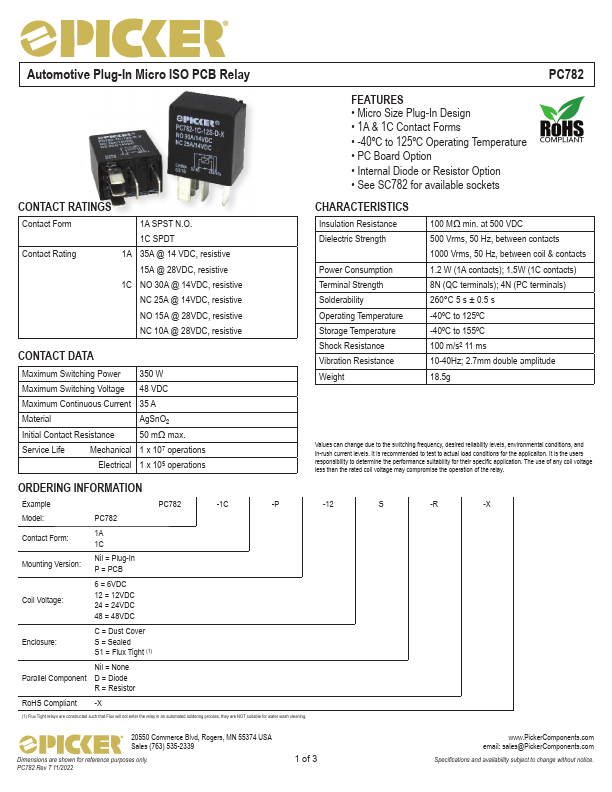 PC782 Datasheet Preview