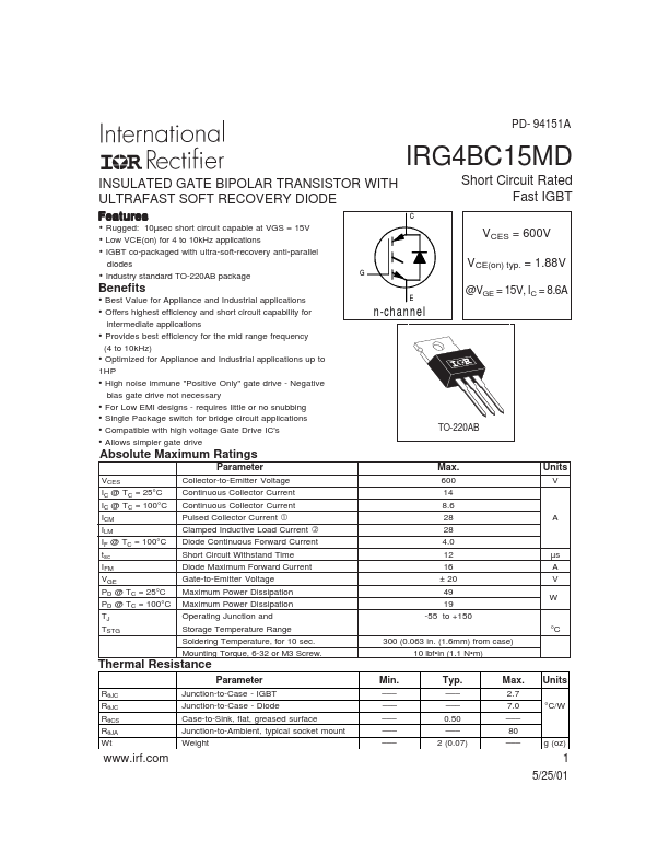 IRG4BC15MD