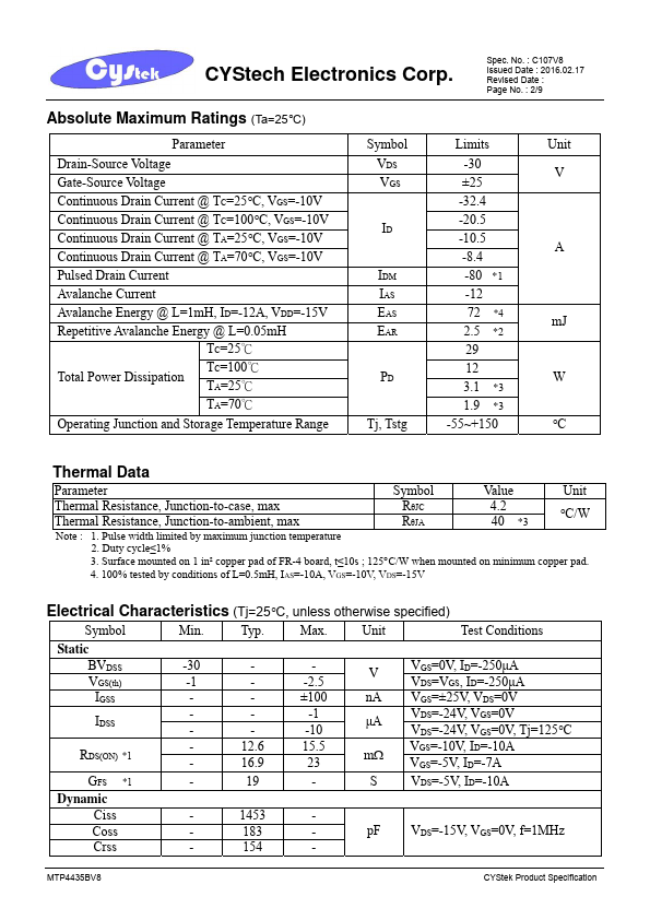 MTP4435BV8