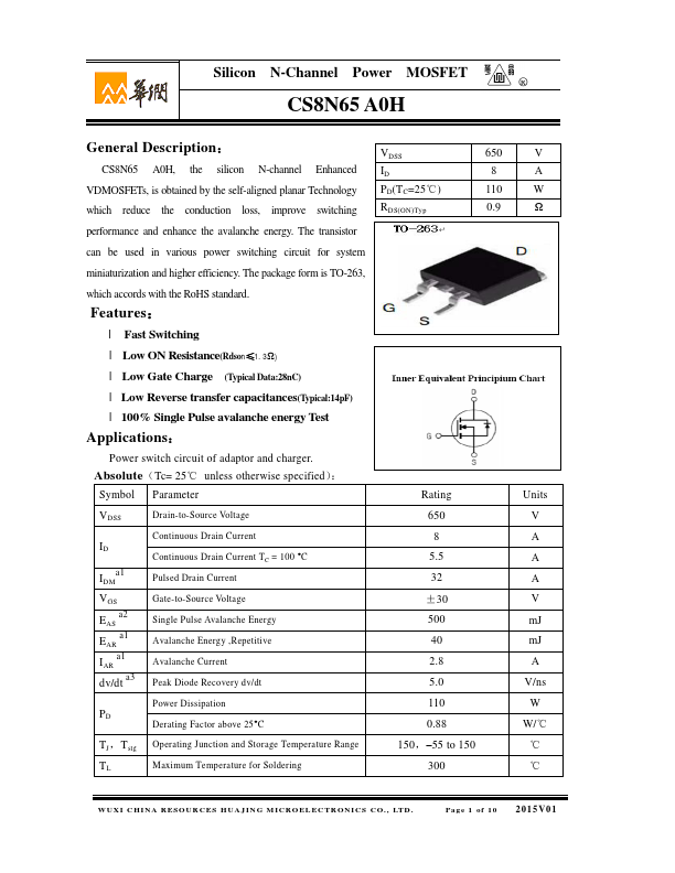 CS8N65A0H