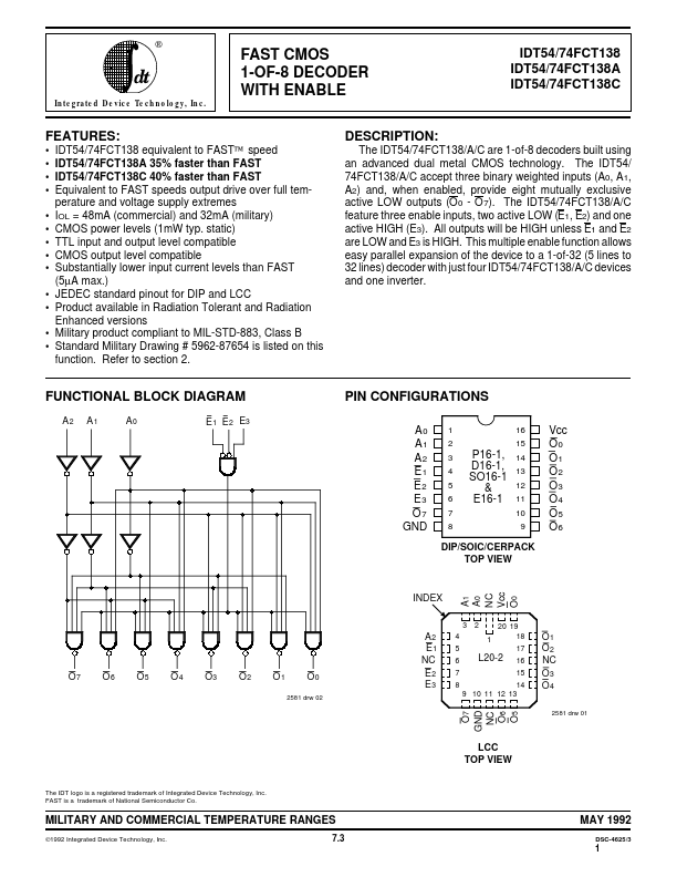 IDT54FCT138C