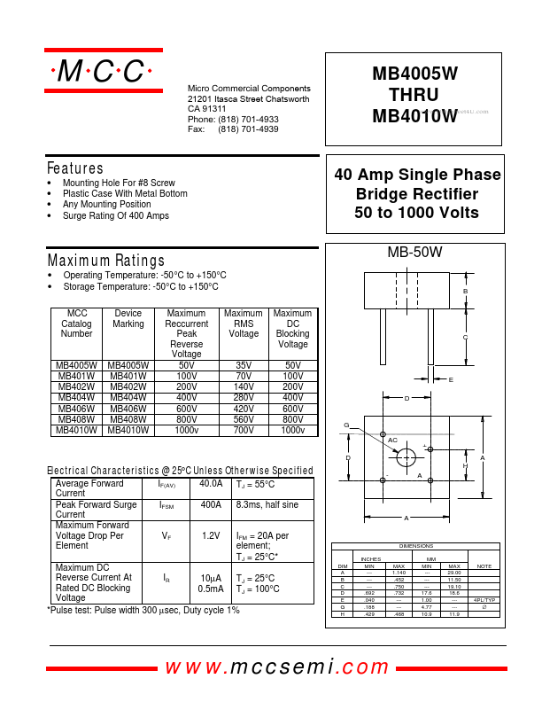 MB402W