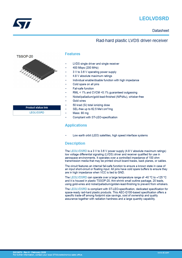 LEOLVDSRD Datasheet Preview