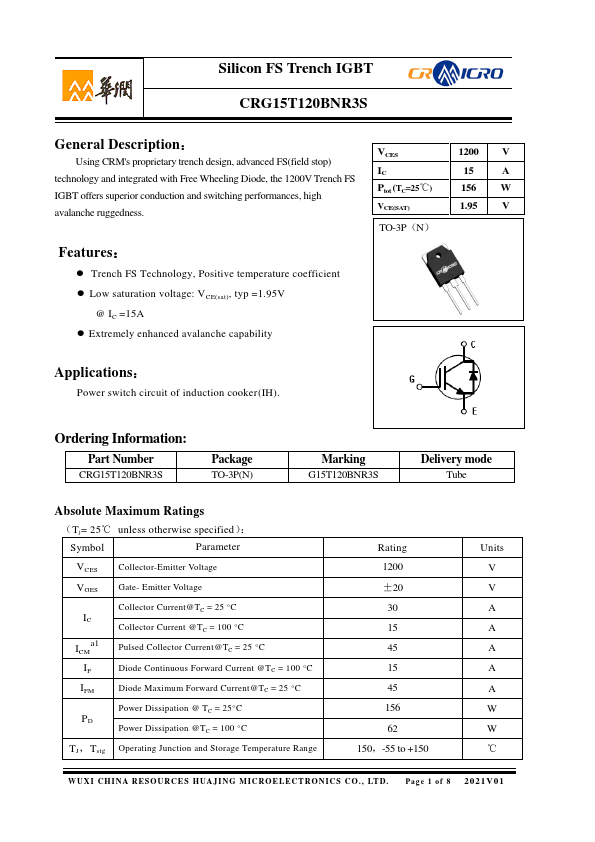 CRG15T120BNR3S Datasheet Preview