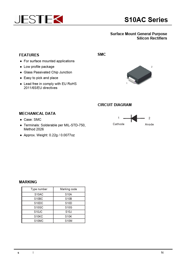S10GC Datasheet Preview