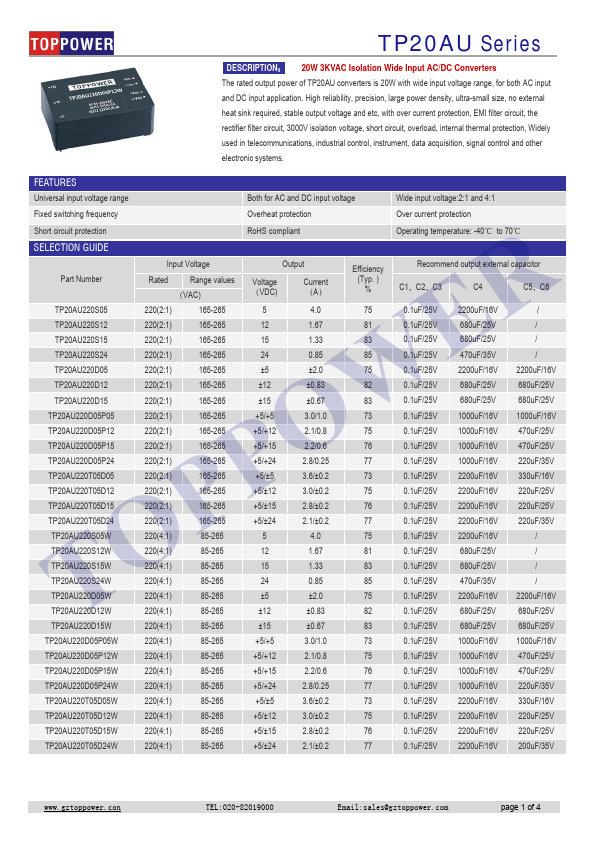 TP20AU220T05D15