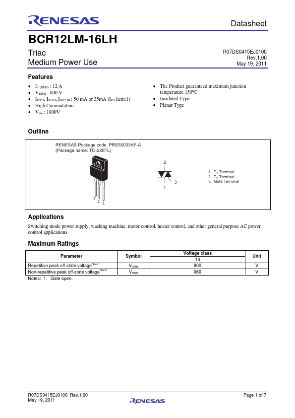 BCR12LM-16LH